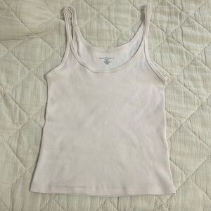 Brandy Melville light pink ribbed tank top